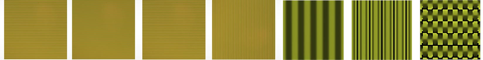 1×4、2×2级联光栅分束器中一级、二级光栅在线偏振光下形貌